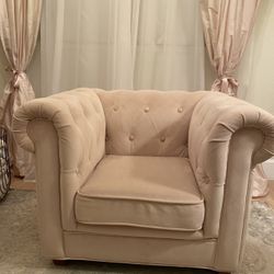 Kids Lounge Pink Tufted Chair 