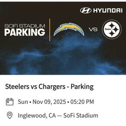 Chargers Vs Steelers Green Parking Pass