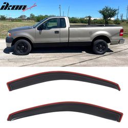 Fits 2004-2008 Ford F-150 Standard Cab 2PCS In-channel Window Visor Rain Vent Shade
