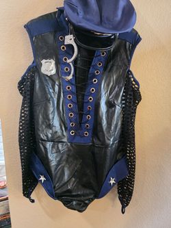 Police/ Cop women's costume 2x