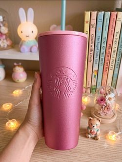 Starbucks Pink Metallic Tumbler Cup