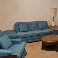 MCM Livingroom Set Castro Convertible Couch And Matching Chair