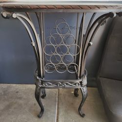 Metal Wine Rack Table