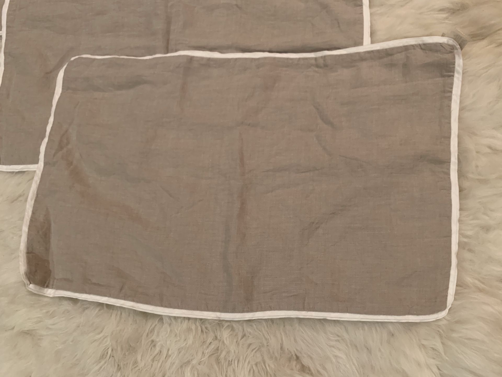 3 X Restoration Hardware Linen Pillow Covers