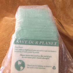 50 Hospitality Easels”Save our Planet Do not Change Sheets”