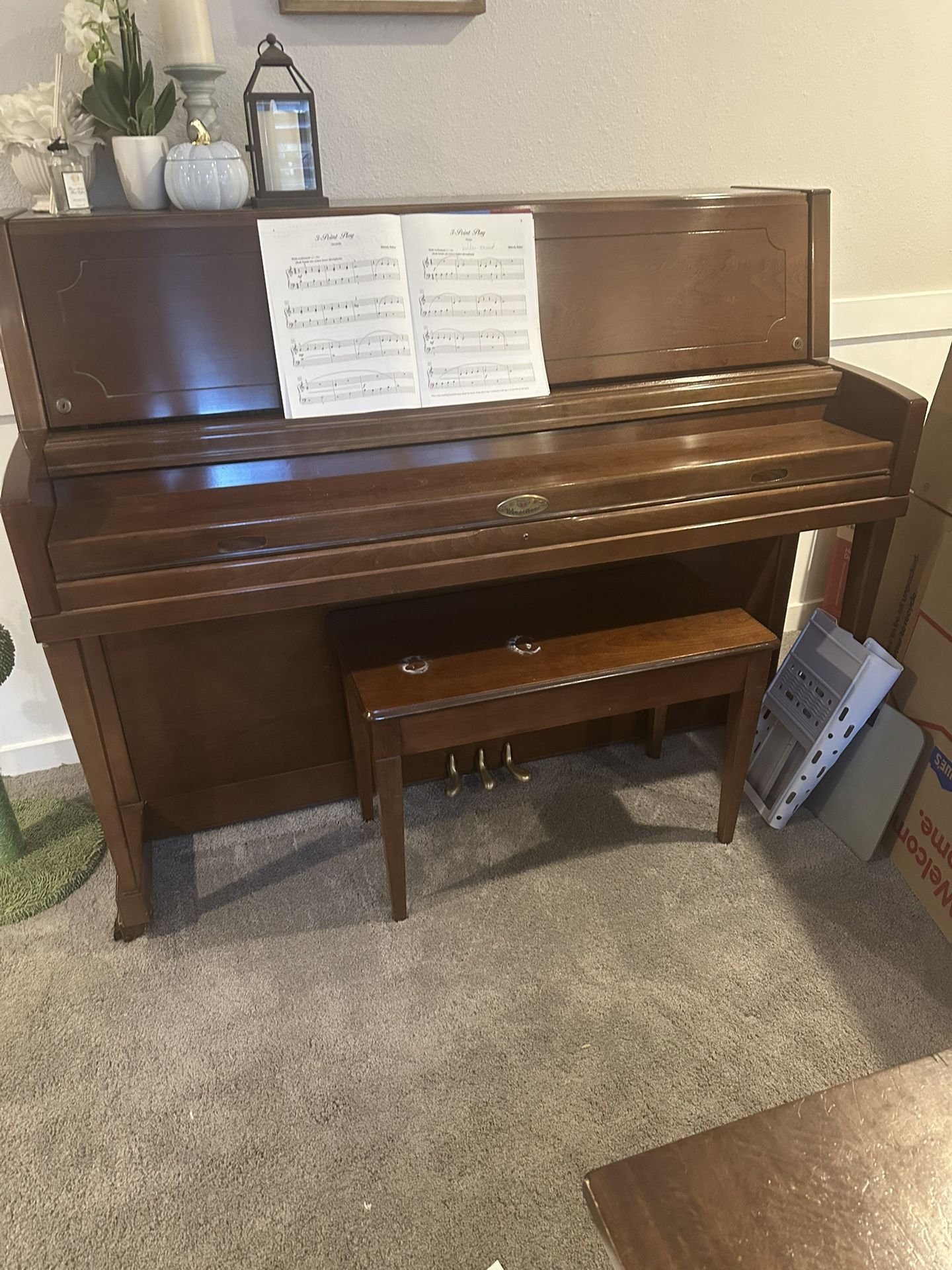Piano With Bench