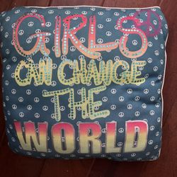 Super Cute Justice Pillow Girls Can Change The World 