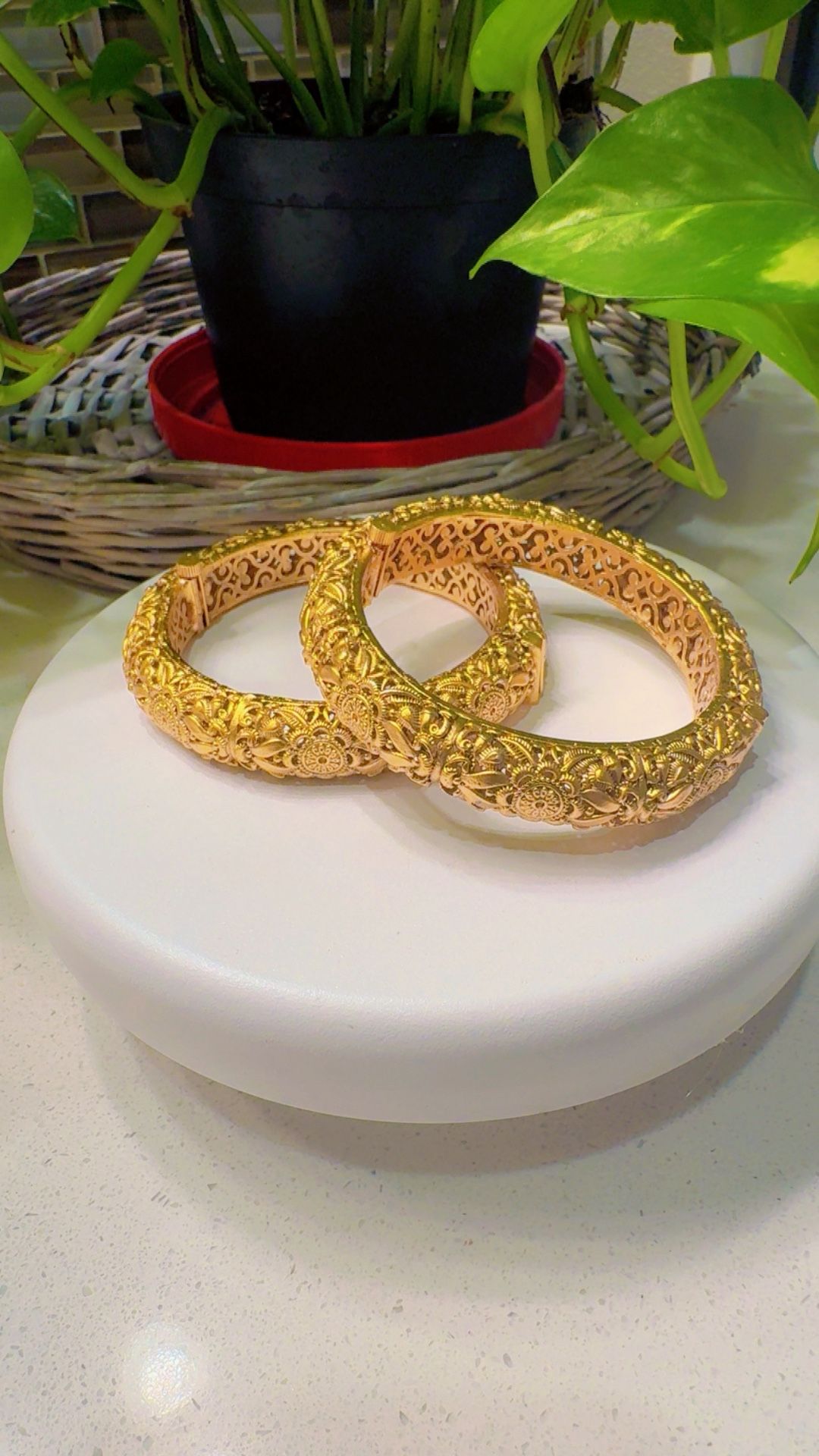 gold plated bangals