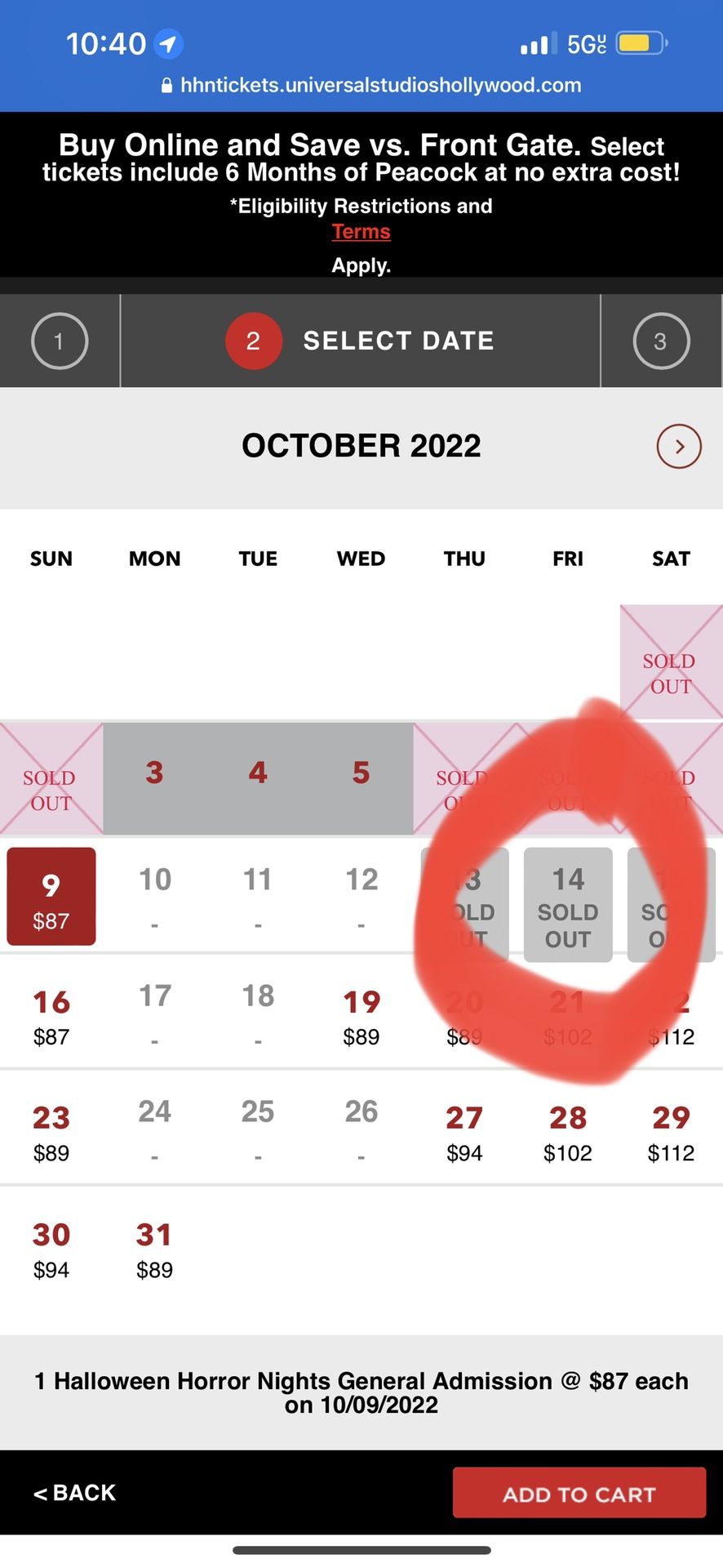 Need Horror Nights Tickets
