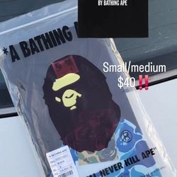 Black x Blue Bathing Ape Tee