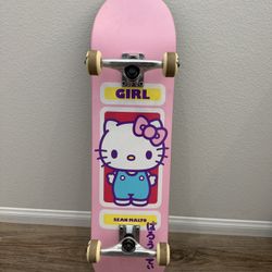 Sanrio Hello Kitty Girl X Sean Malto Complete Skateboard 