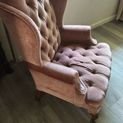 Antique Velvet Chair 