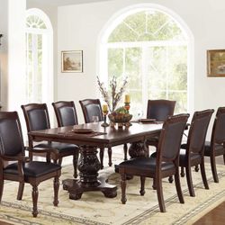 Traditional Dining Set 9 Piece Brand New 