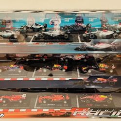 Burago F1 Red Bull, Ferrari, & Mercedes Formula 1 Complete 1:43 Set Brand New
