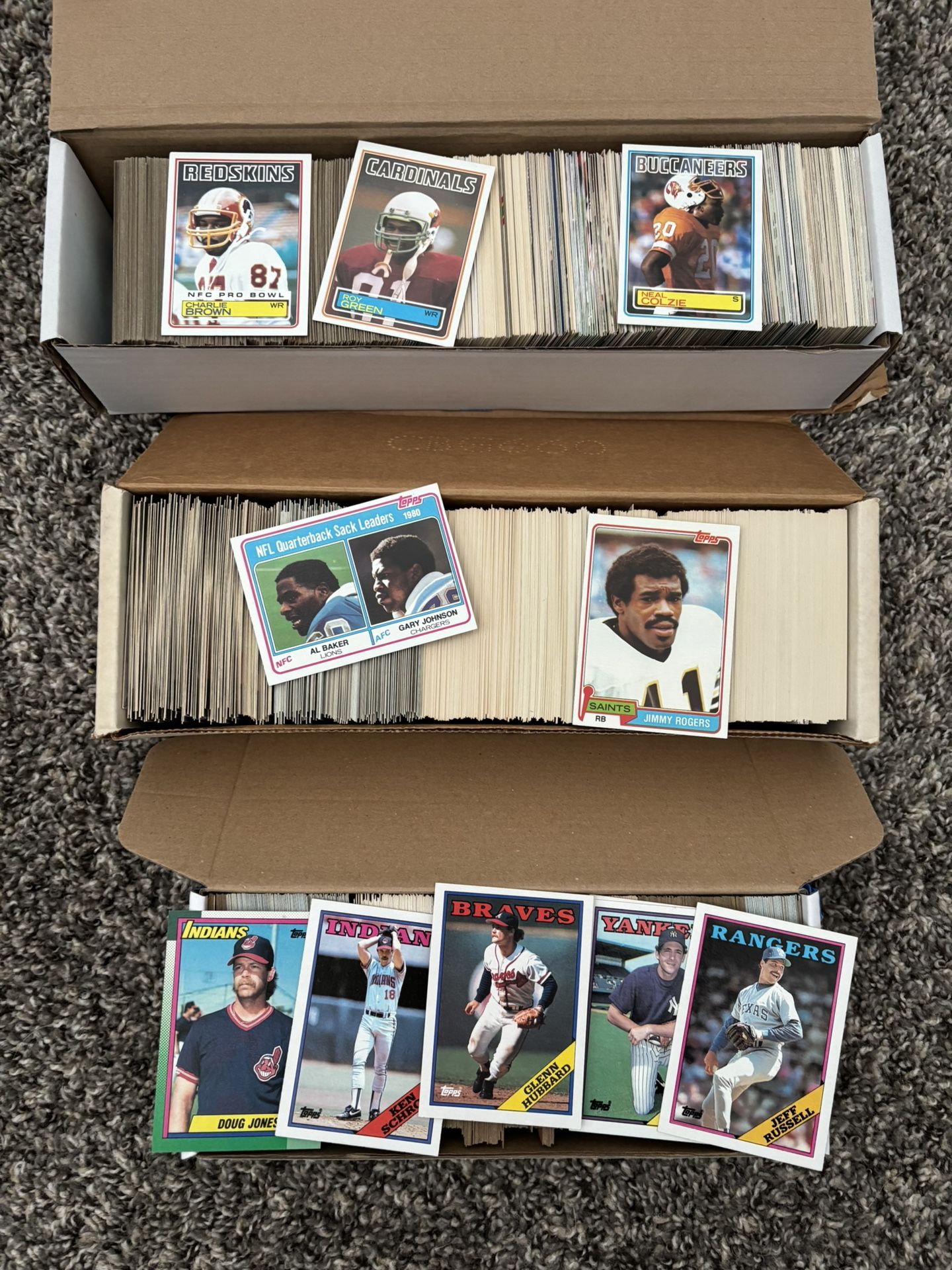 Baseball, Football Card Lot Topps And Lot More!!! 