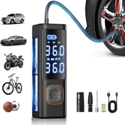 Tire Inflator Portable Air Compressor, Powerful 150PSI & 2X Faster Auto Air Pump