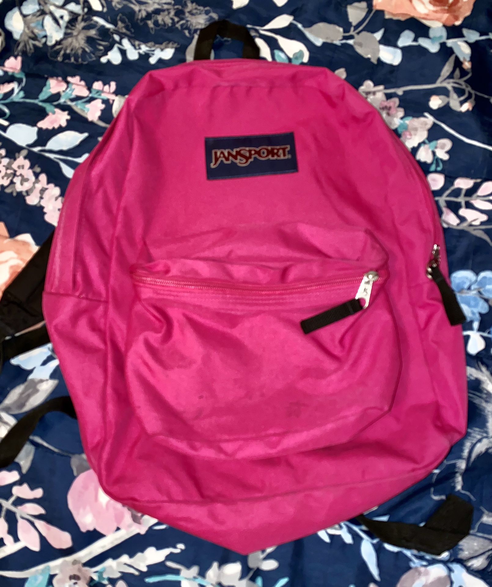 Dark Pink JanSport Backpack