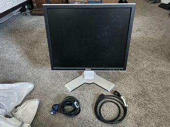 Dell LCD Computer Monitor with Cables 19”