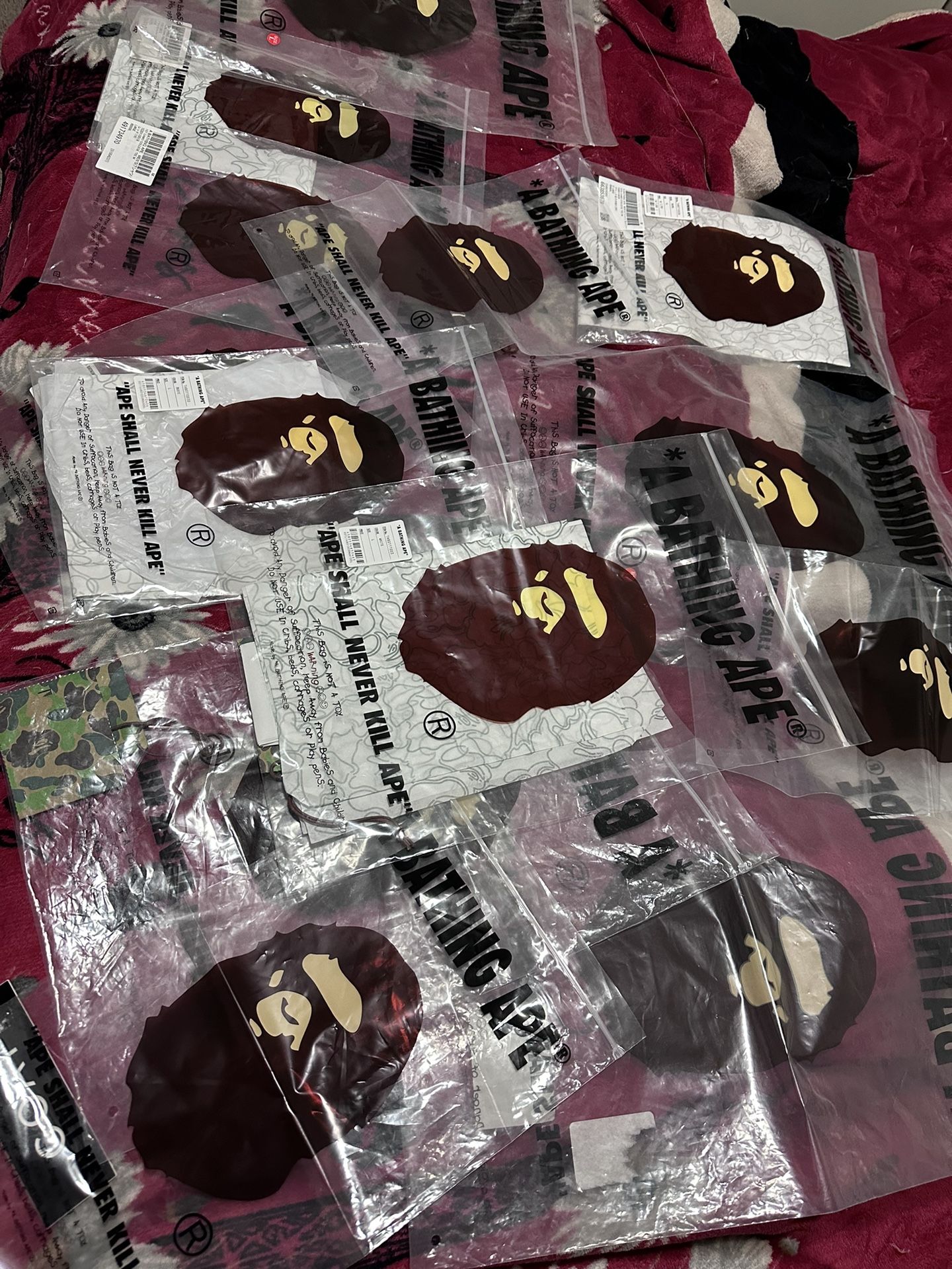 Authentic Bape Bags PLUS Gucci Shoes