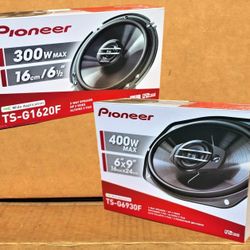 Pioneer G Series Car Speakers 2 Sets 6 1/2" 2-Way & 6x9" 3-Way Coaxial Speaker System 700 Watts Package 🚨 Payment Options Available 🚨 No Credit Need
