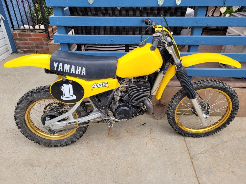 1981 Yamaha YZ465 W/title And Sticker - Very Nice!