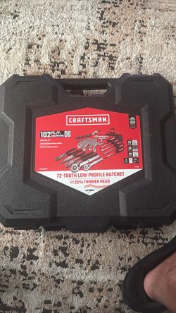CRAFTSMAN 102-Pc Home & Car Tool Set, SAE/Metric Sockets, Ratchets, Pliers, Hamm