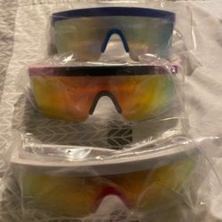 Fabbay,Neon Retro Mirrored Sunglasses, Mix Color