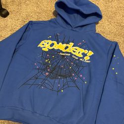 blue/yellow spider hoodie