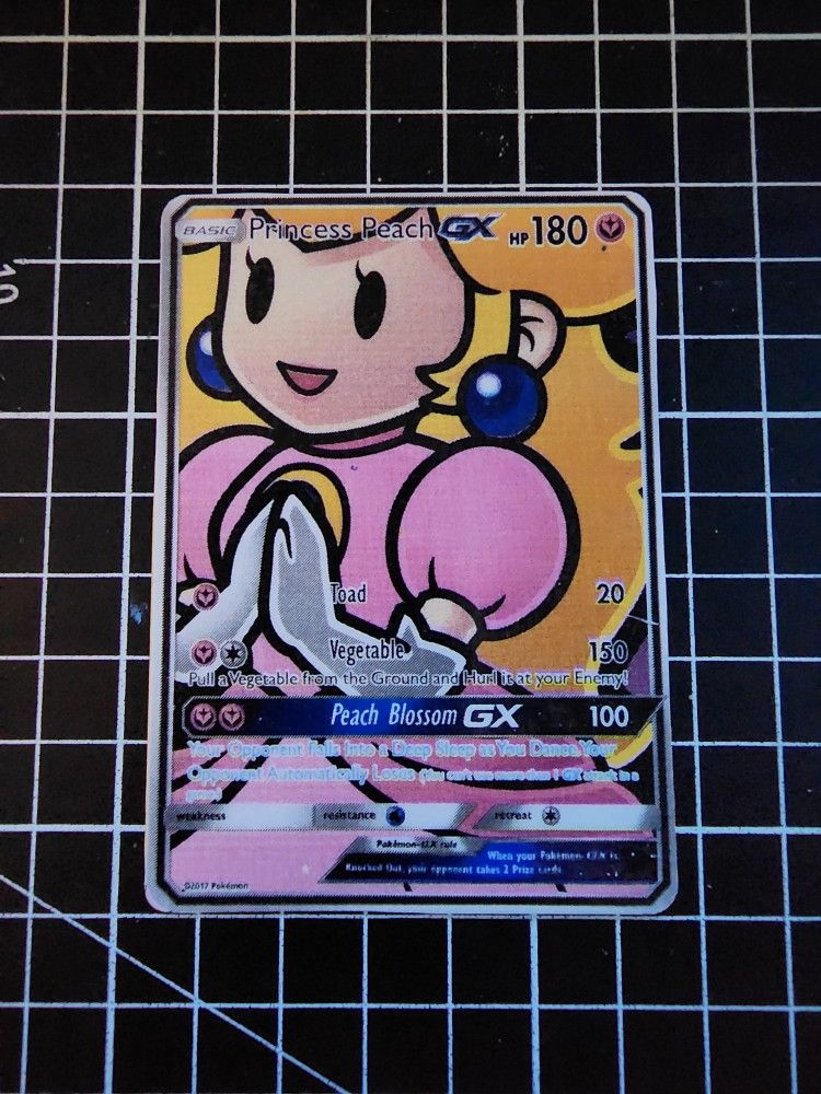 Custom Princess Peach Pokemon Card!