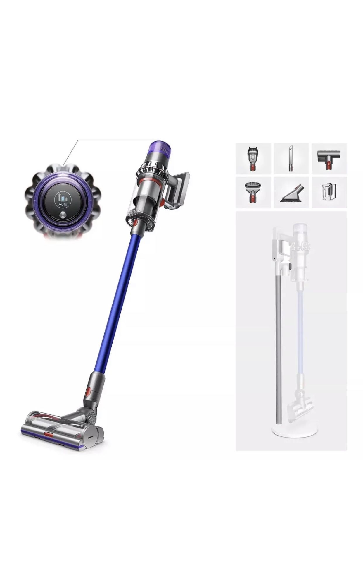 Dyson V11 Torque Drive Cordless Vacuum with Grab-and-Go Floor Dok - Iron Gray