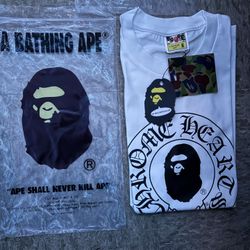 White Bape X Chrome Hearts Tee