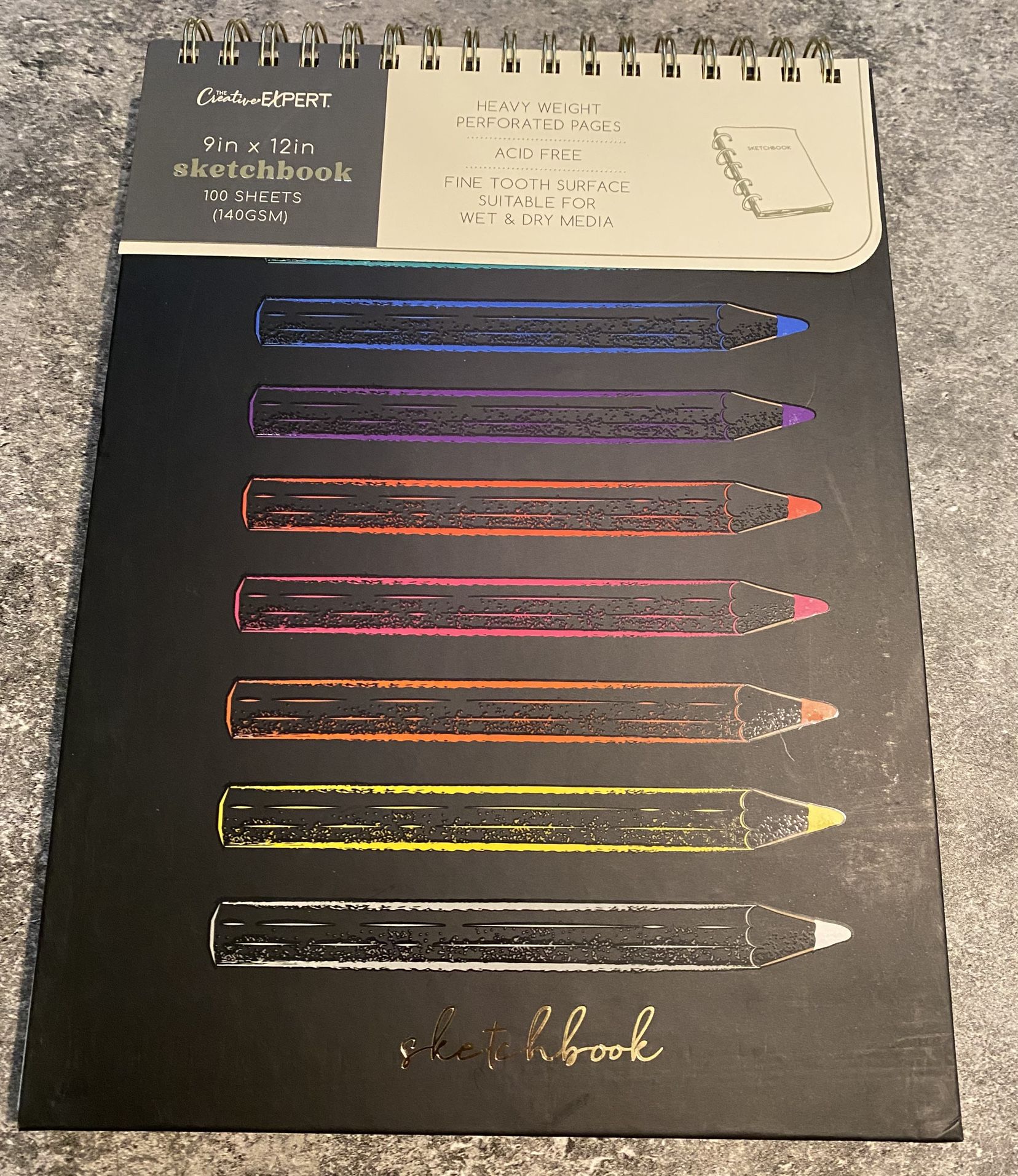 Creative 9" x 12" Sketchbook - Perfect for Illustration, Drawing & Journaling