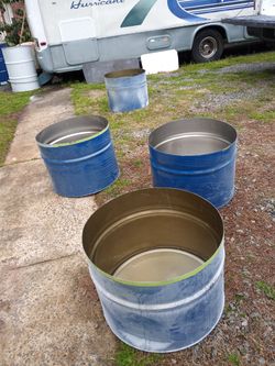 Metal Barrels 55 Gallons Or Halfs