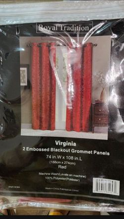Blackout Curtain Red