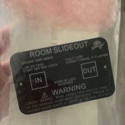 RV Power Gear Room Slide out Touch Pad   