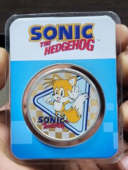 2022 Niue Sonic the Hedgehog .999 Fine Silver  Colorized Coins SEGA