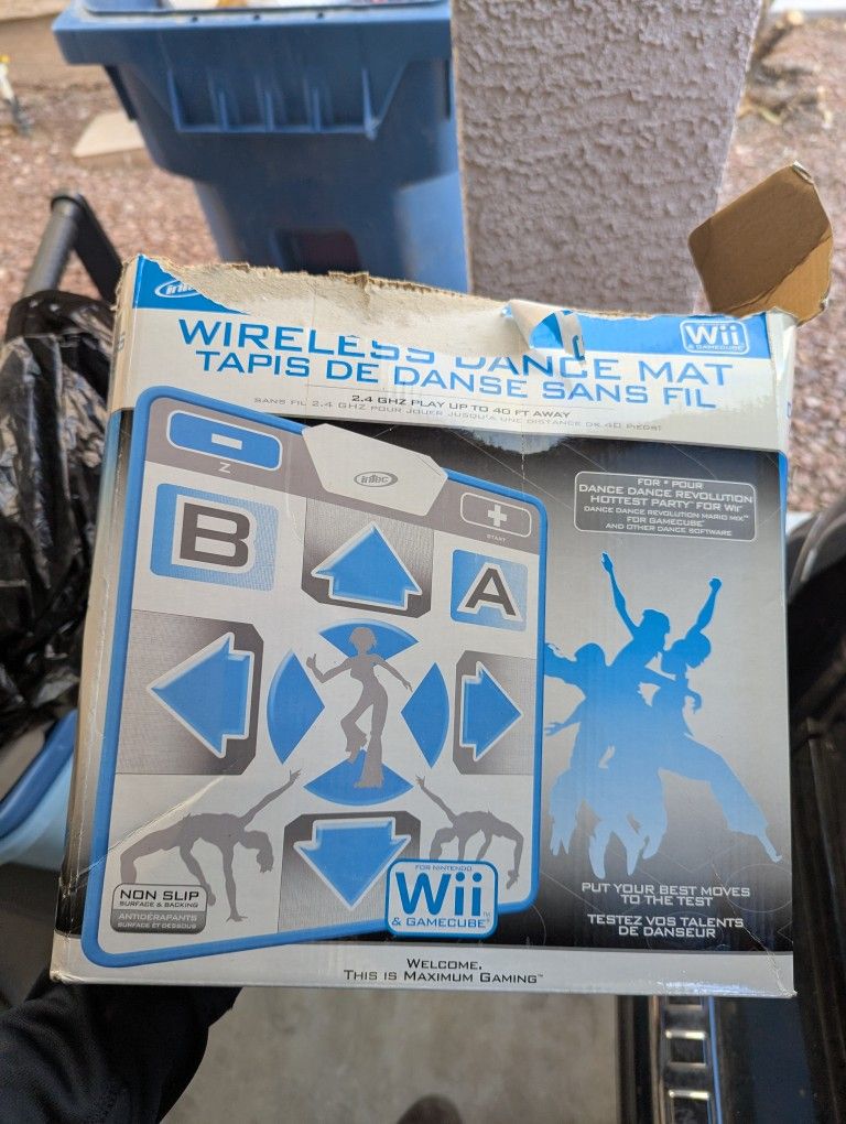 Intec Nintendo Wii & Gamecube Wireless Dance Mat Non Slip New