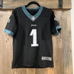 Jalen Hurts Philadelphia Eagles black alternate game jersey Youth Large