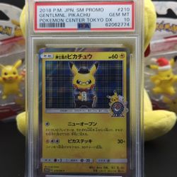 Gentlemen Pikachu 2018 Tokyo Promo PSA 10