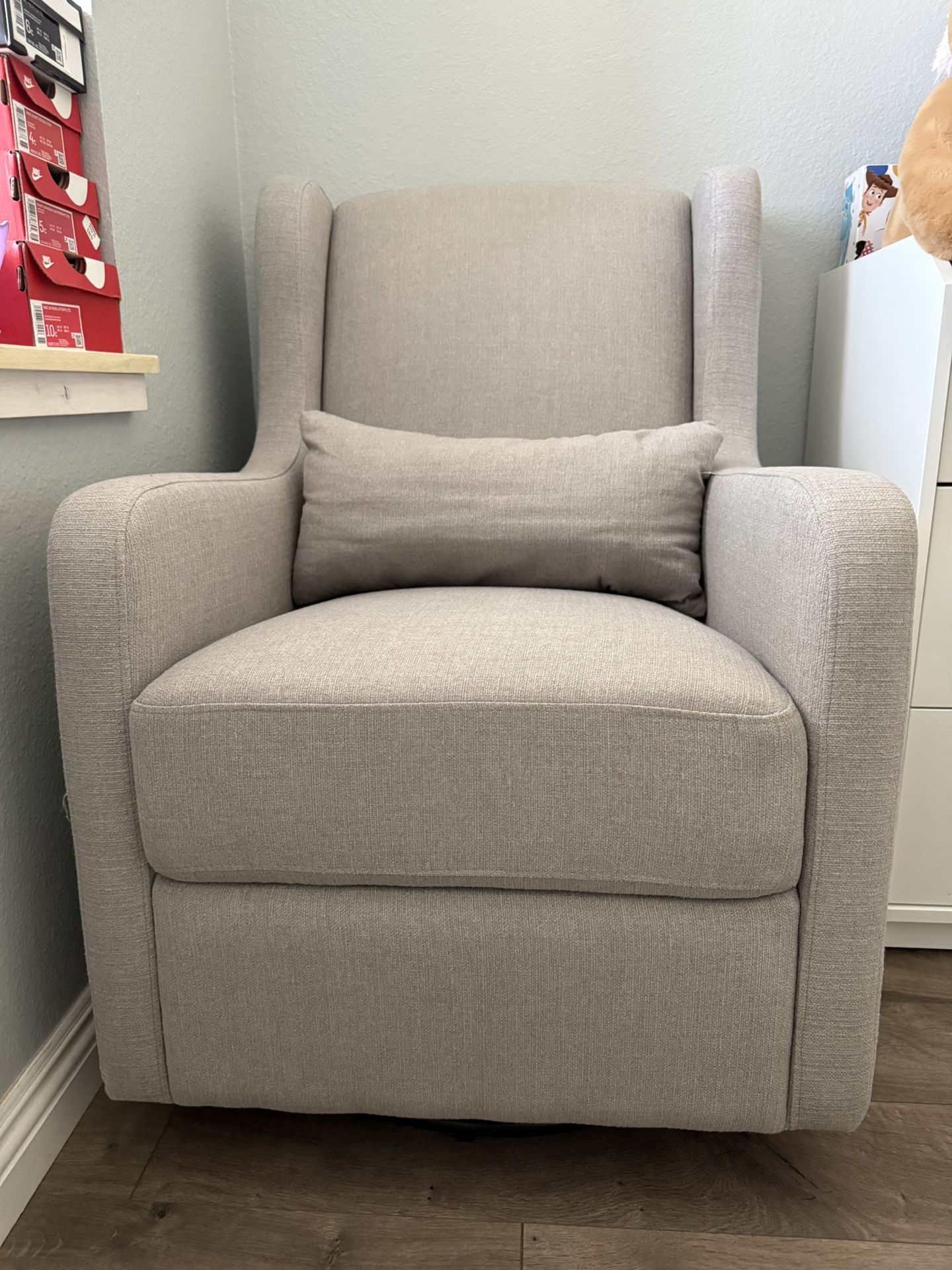 Carter's by DaVinci Adrian Swivel Glider with Storage Ottoman