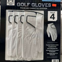 Member's Mark 4 pk. Elite Premium Golf Gloves