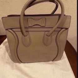 Celine Authentic Designer Micro luggage bag in Calfskin
