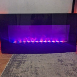 3-ft Electric Wall-Mount Fireplace, Gently Used