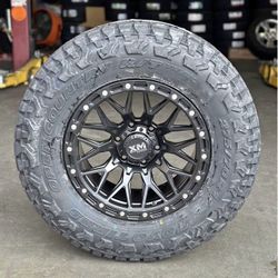 XM704 17x9 6x5.5 +0 Rims Tires Tacoma 4Runner Fjcruiser Silverado Sierra GX460 GX470