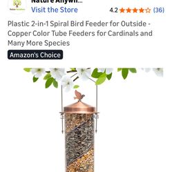 Spiral Bird Feeder 
