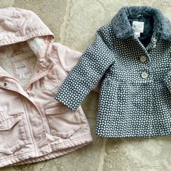 2 Cute & Cozy. Cat & Jack Coats. Size 2T 