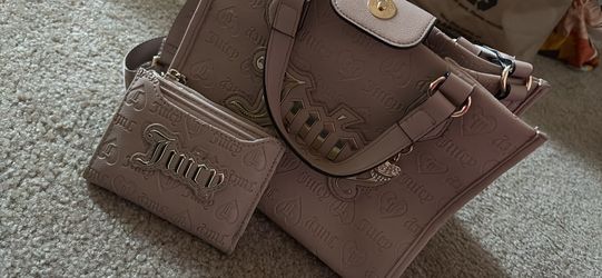 Brown/Beige Juicy Couture Bag and Wallet