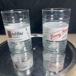 2 Ketel One Vodka Glasses  Barware Bloody Mary Recipe Excellent