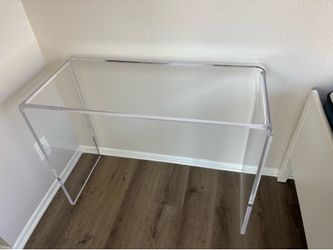 VEVOR Clear Acrylic Console Table / Desk – Like New