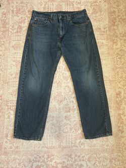 Levi’s 505 Men's Straight Jeans in Dark Blue Wash 34x30
